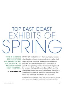 Art Business News Spring 2015 | Spring Exhibits 2_Page_1
